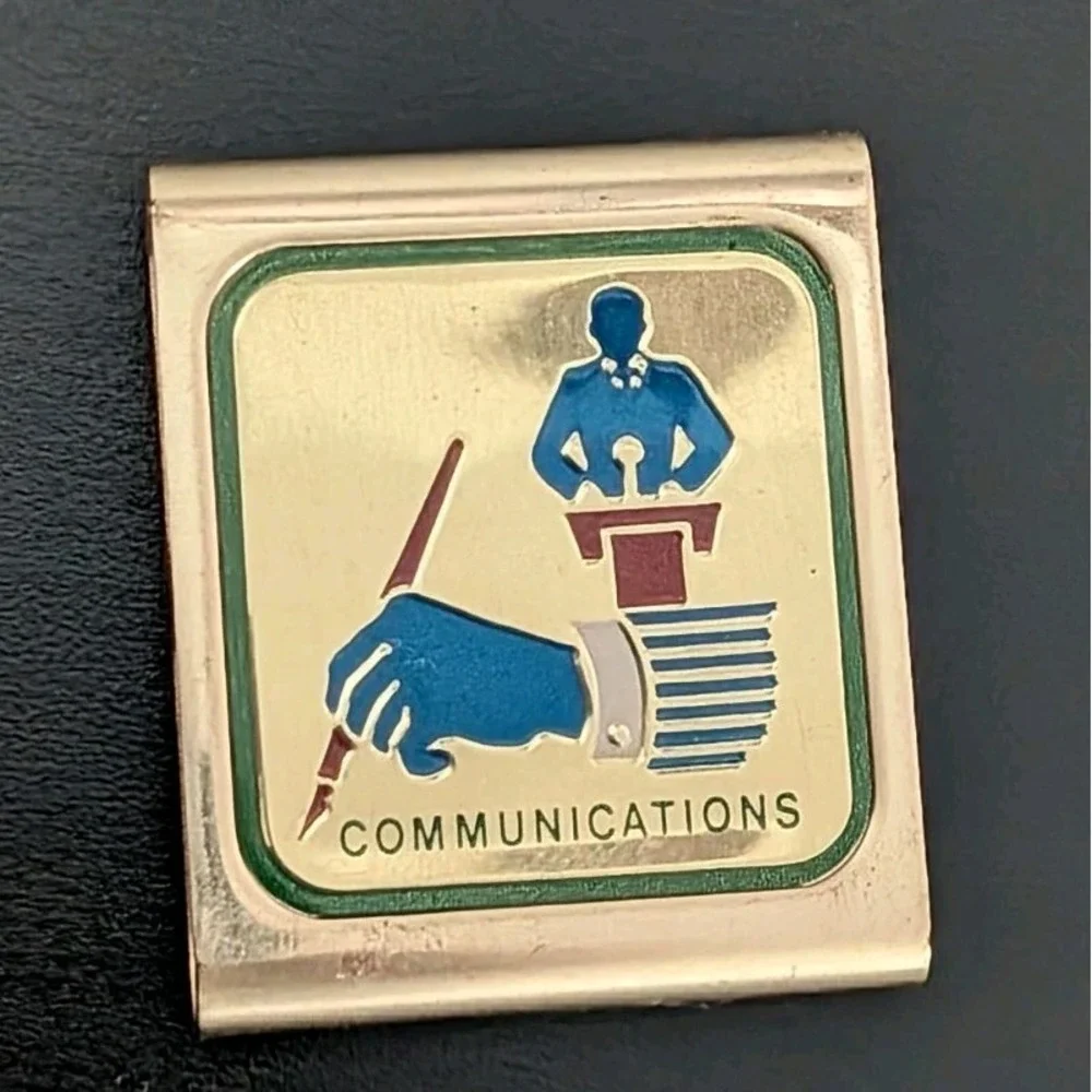 Vintage Boy Scout Belt Loop Communications Award Metal Medal‎